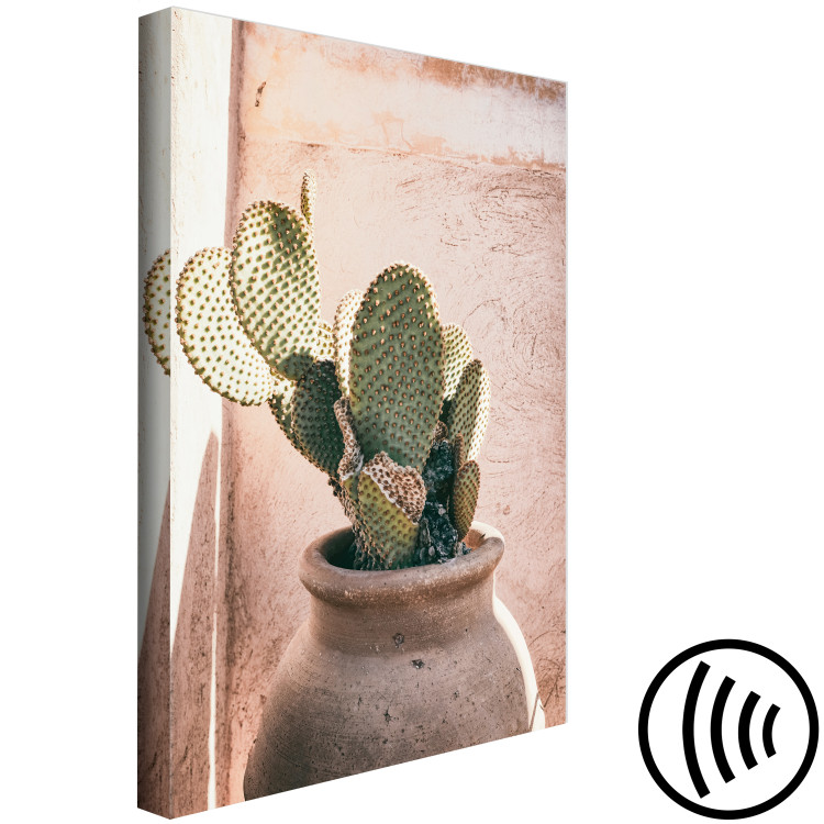 Canvas Cactus in a Pot (1-piece) - landscape with a spiky plant in a pot 145226 additionalImage 6
