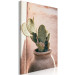 Canvas Cactus in a Pot (1-piece) - landscape with a spiky plant in a pot 145226 additionalThumb 2