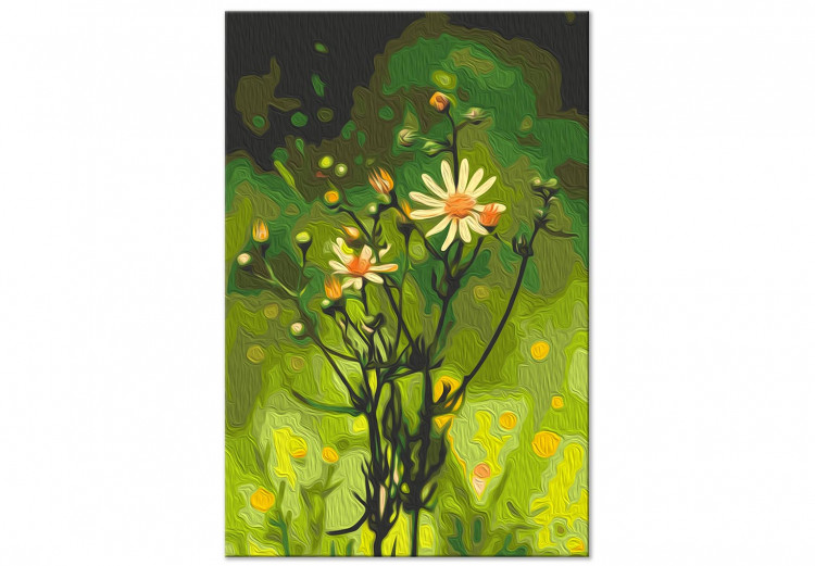 Paint by Number Kit Freshness of Nature - Delicate Summer Flower in a Green Meadow 146726 additionalImage 4