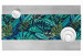 Table Runner Monstera in blue glow - plant motif with exotic leaves 147226 additionalThumb 3