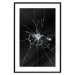 Poster Broken Glass - Abstraction With Inscriptions on a Black Background 148826 additionalThumb 24