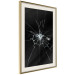 Poster Broken Glass - Abstraction With Inscriptions on a Black Background 148826 additionalThumb 10