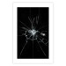 Poster Broken Glass - Abstraction With Inscriptions on a Black Background 148826 additionalThumb 20