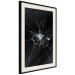 Poster Broken Glass - Abstraction With Inscriptions on a Black Background 148826 additionalThumb 11