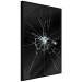Poster Broken Glass - Abstraction With Inscriptions on a Black Background 148826 additionalThumb 5