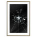 Poster Broken Glass - Abstraction With Inscriptions on a Black Background 148826 additionalThumb 26