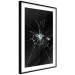 Poster Broken Glass - Abstraction With Inscriptions on a Black Background 148826 additionalThumb 7