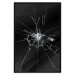 Poster Broken Glass - Abstraction With Inscriptions on a Black Background 148826 additionalThumb 23