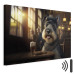 Canvas Art Print AI Dog Miniature Schnauzer - Portrait of a Animal in a Pub With a Beer - Horizontal 150126 additionalThumb 8