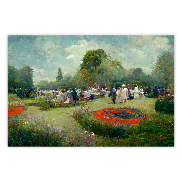 Poster Garden Party - Ai-Generated Landscape in Monet’s Style 151126