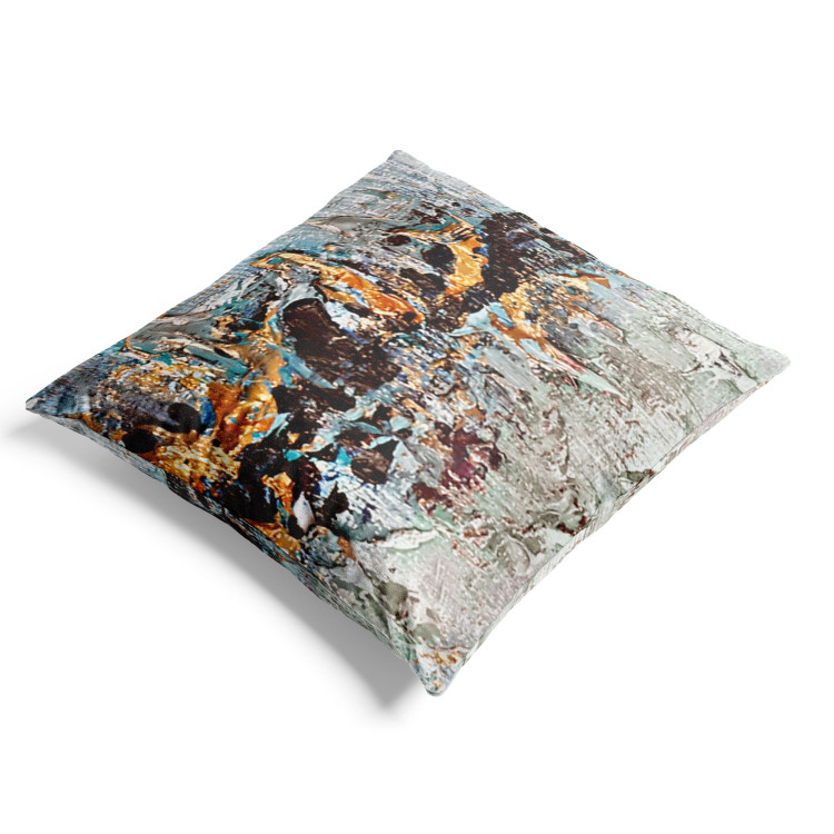 Decorative Velor Pillow Creative Expression - Abstract Composition Imitating a Paint Explosion 151326 additionalImage 4