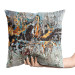 Decorative Velor Pillow Creative Expression - Abstract Composition Imitating a Paint Explosion 151326 additionalThumb 3