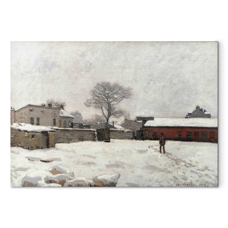 Art Reproduction Sous la neige, cour de ferme à Marlyle-Roi 152826