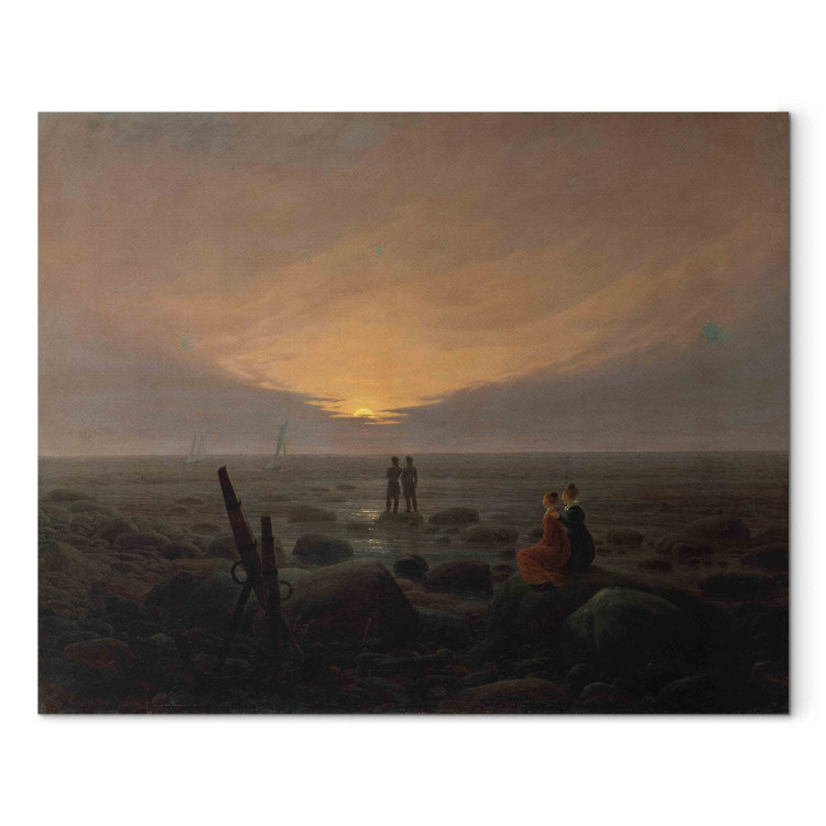 Art Reproduction Moon Rising Over the Sea 154926