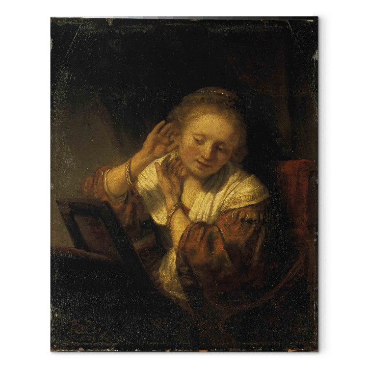 Art Reproduction Young Woman Trying on Earrings 158626