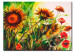 Canvas Spring Meadow - sunflowers and poppies 47226