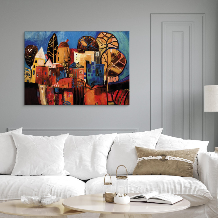 Canvas Art Print Autumnal town 49726 additionalImage 9
