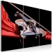 Canvas Print Velvet violin - a musical instrument on a red fabric 59026 additionalThumb 2