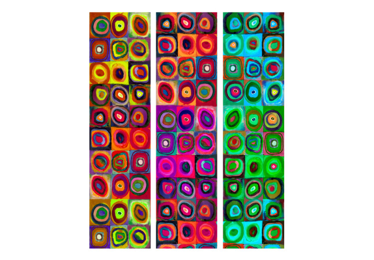 Room Divider Colorful Abstractionism - artistic abstraction of geometric figures 95326 additionalImage 3