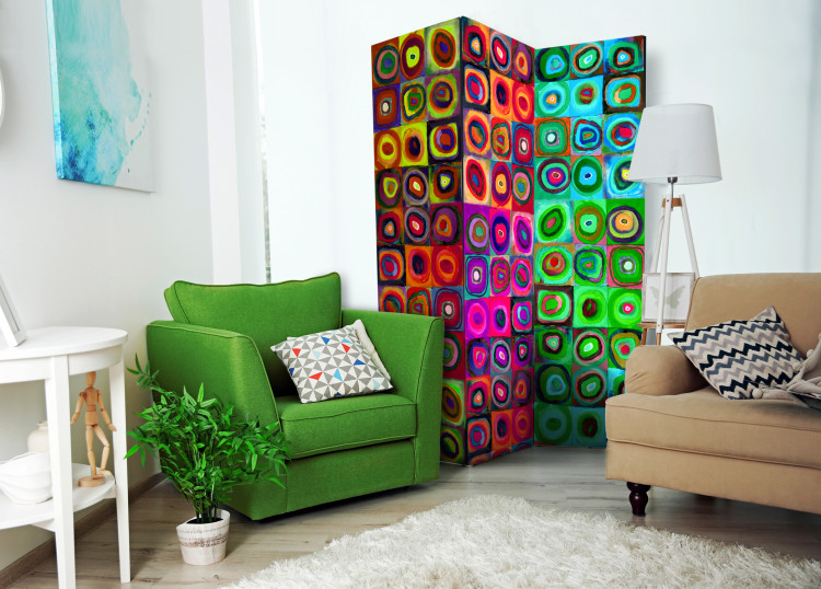 Room Divider Colorful Abstractionism - artistic abstraction of geometric figures 95326 additionalImage 4