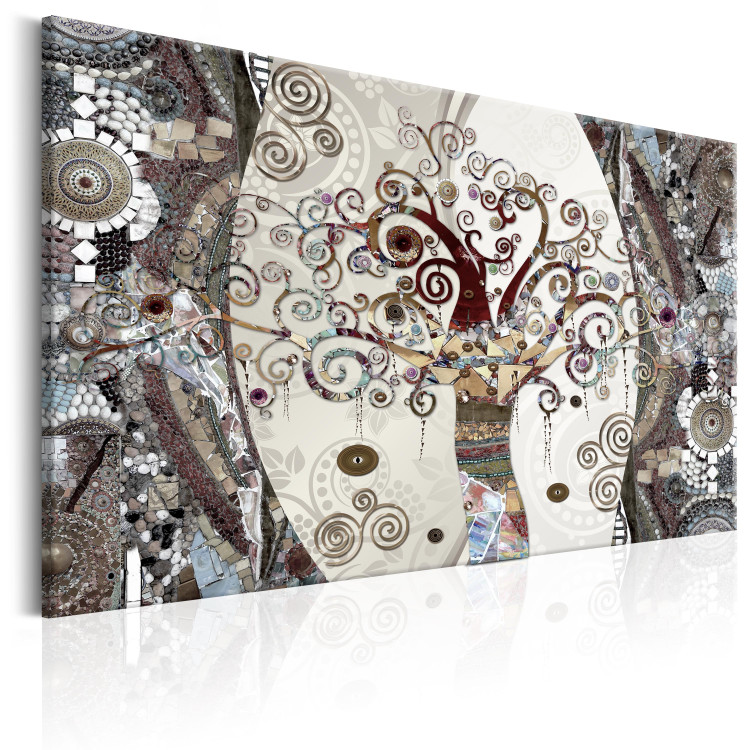 Canvas Colorful Mosaic Art (1-part) - Gustav Klimt's Abstraction 96026 additionalImage 2