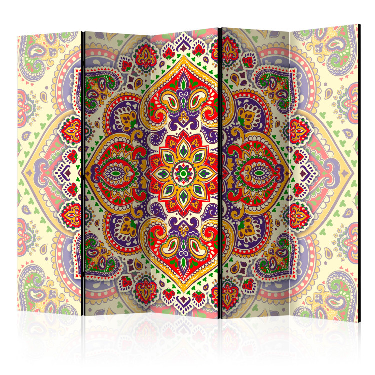Room Divider Uncommon Exoticism II - oriental mandala in colorful motif 97926