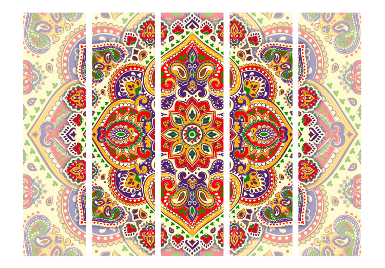 Room Divider Uncommon Exoticism II - oriental mandala in colorful motif 97926 additionalImage 3