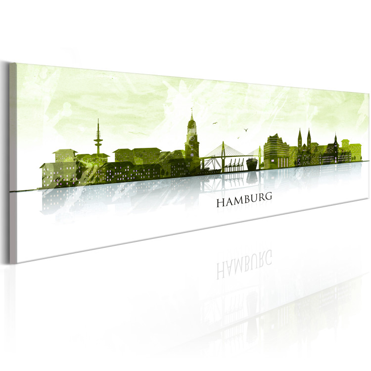 Canvas Art Print Hamburg: City on Water 106236 additionalImage 2