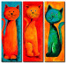 Canvas Art Print Happy cats 107036