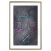 Wall Poster Gaming Addiction - abstraction with geometric figures on a dark background 114436 additionalThumb 20