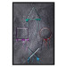 Wall Poster Gaming Addiction - abstraction with geometric figures on a dark background 114436 additionalThumb 19