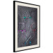 Wall Poster Gaming Addiction - abstraction with geometric figures on a dark background 114436 additionalThumb 3