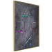 Wall Poster Gaming Addiction - abstraction with geometric figures on a dark background 114436 additionalThumb 12