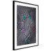 Wall Poster Gaming Addiction - abstraction with geometric figures on a dark background 114436 additionalThumb 11
