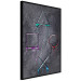 Wall Poster Gaming Addiction - abstraction with geometric figures on a dark background 114436 additionalThumb 10