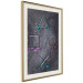Wall Poster Gaming Addiction - abstraction with geometric figures on a dark background 114436 additionalThumb 2