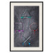 Wall Poster Gaming Addiction - abstraction with geometric figures on a dark background 114436 additionalThumb 23