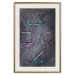 Wall Poster Gaming Addiction - abstraction with geometric figures on a dark background 114436 additionalThumb 24