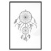 Wall Poster Dreamcatcher - black and white simple composition with a tribal amulet 114636 additionalThumb 17