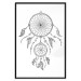 Wall Poster Dreamcatcher - black and white simple composition with a tribal amulet 114636 additionalThumb 24