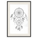 Wall Poster Dreamcatcher - black and white simple composition with a tribal amulet 114636 additionalThumb 18