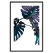 Wall Poster Evergreen - composition with dark tropical leaves on a white background 115136 additionalThumb 15