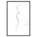 Wall Poster Better Half - black and white minimalist composition with a woman 115236 additionalThumb 17