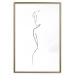 Wall Poster Better Half - black and white minimalist composition with a woman 115236 additionalThumb 16