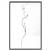 Wall Poster Better Half - black and white minimalist composition with a woman 115236 additionalThumb 24