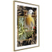 Wall Poster Golden Parrot - butterfly and parrot on a branch against a background of tropical leaves 116436 additionalThumb 8