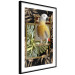 Wall Poster Golden Parrot - butterfly and parrot on a branch against a background of tropical leaves 116436 additionalThumb 13