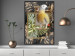 Wall Poster Golden Parrot - butterfly and parrot on a branch against a background of tropical leaves 116436 additionalThumb 5