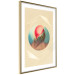 Poster Colorful Shell - colorful snail shell on a geometric beige background 116636 additionalThumb 6