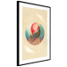 Poster Colorful Shell - colorful snail shell on a geometric beige background 116636 additionalThumb 11